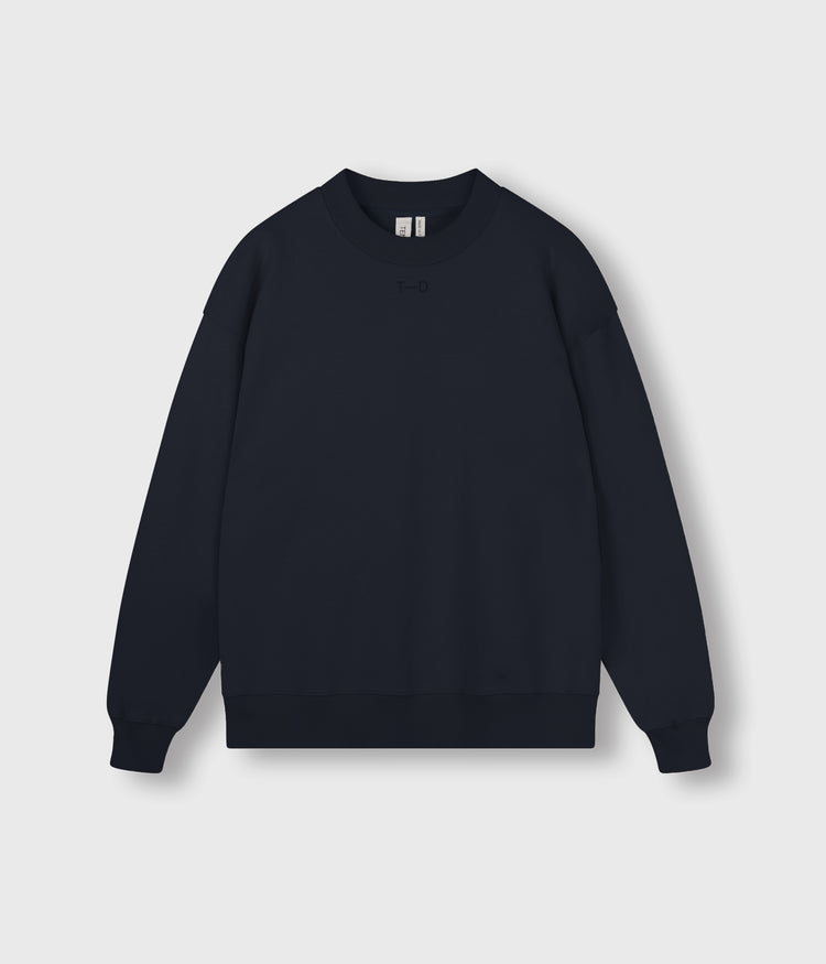 Levi fleece sweater | dark grey blue