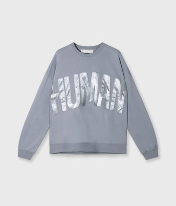 human fleece sweater | la blue