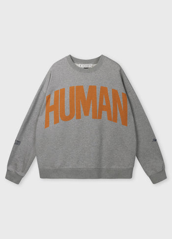 oversized sweater | light grey melee