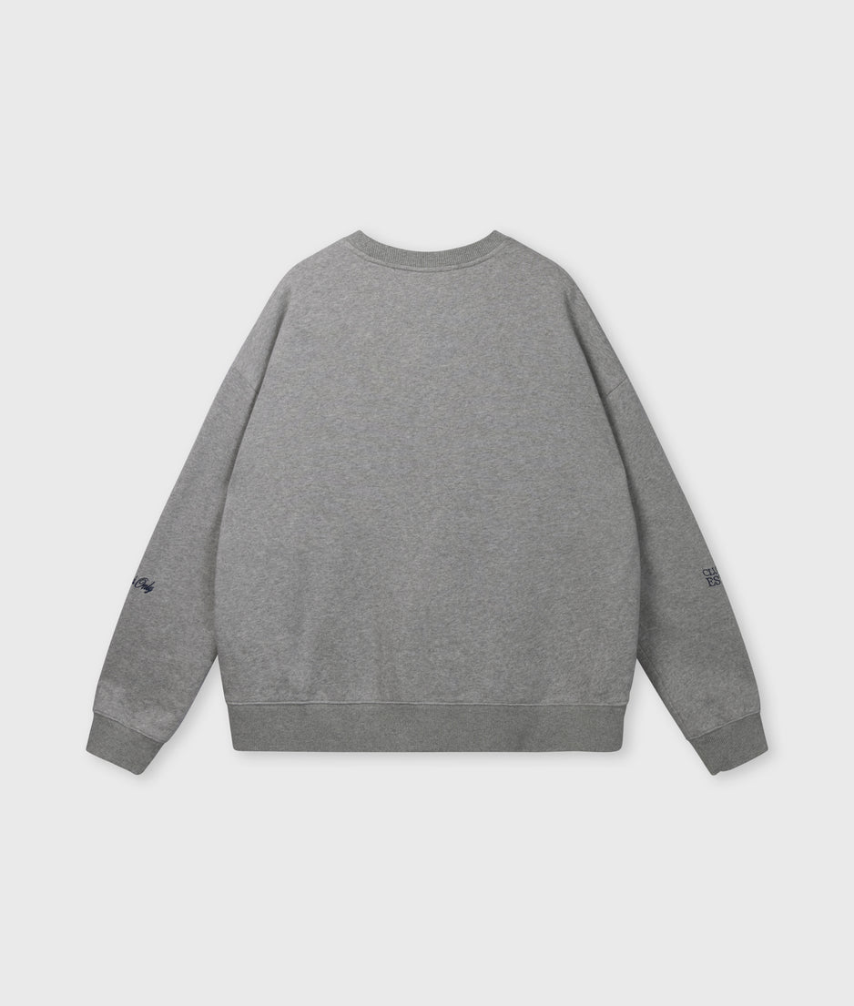 oversized sweater | light grey melee