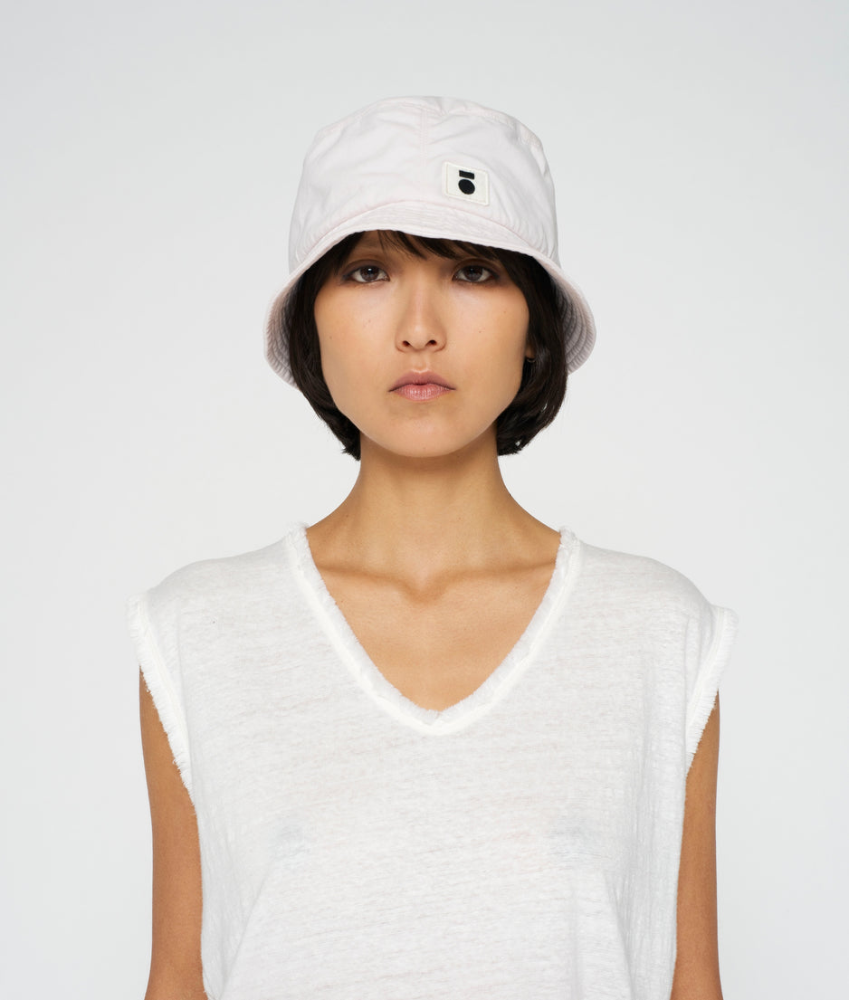 linen singlet dip dye | pale lilac