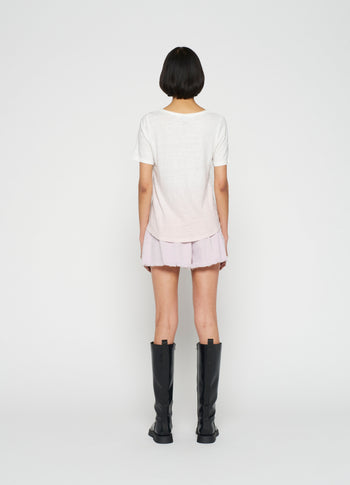 linen tee dip dye | pale lilac