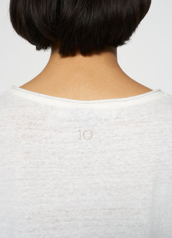 linen tee dip dye | pale lilac