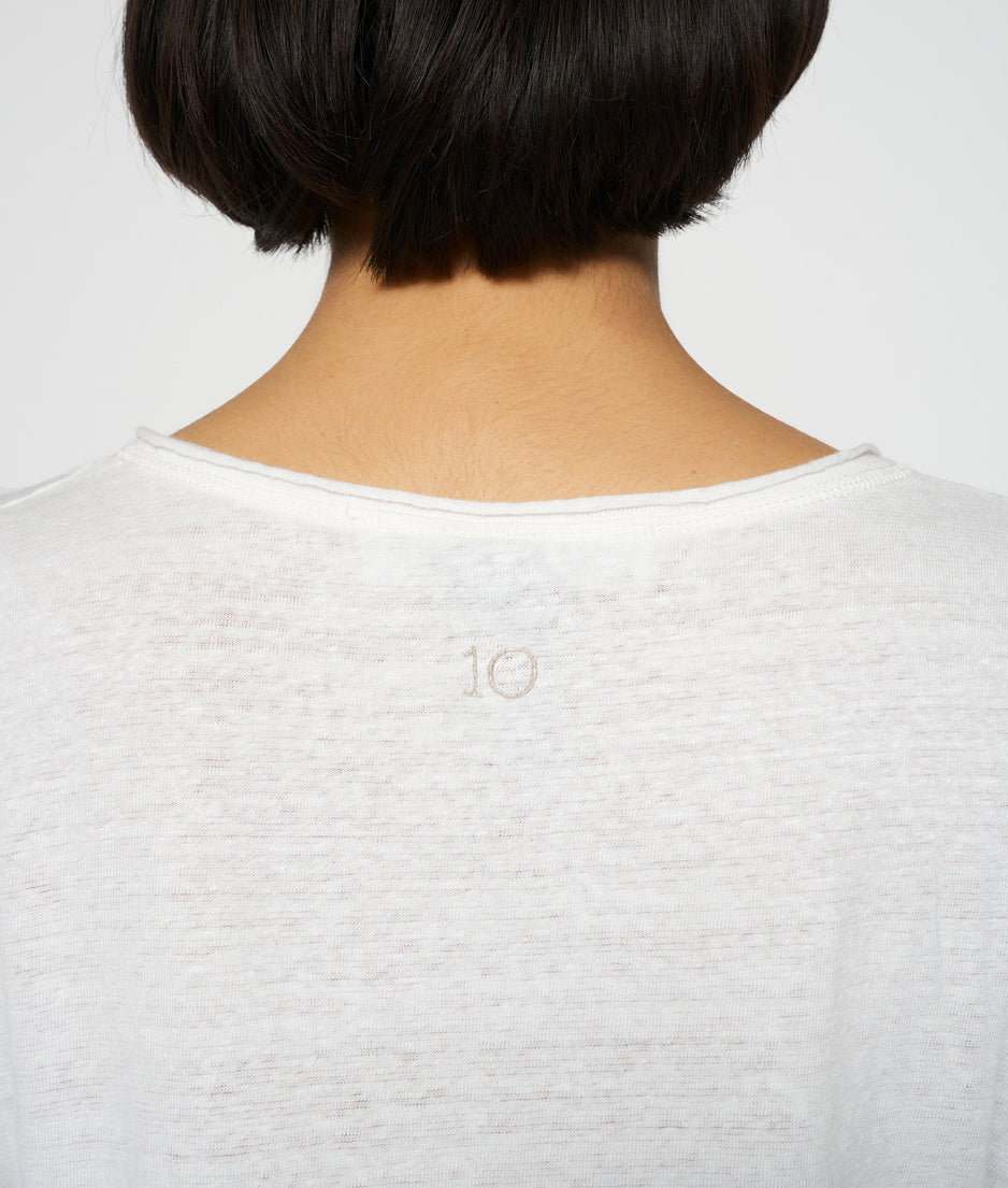 linen tee dip dye | pale lilac