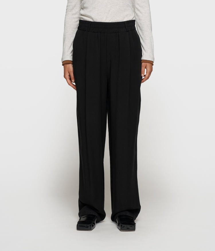 flowy pants lyocell | black