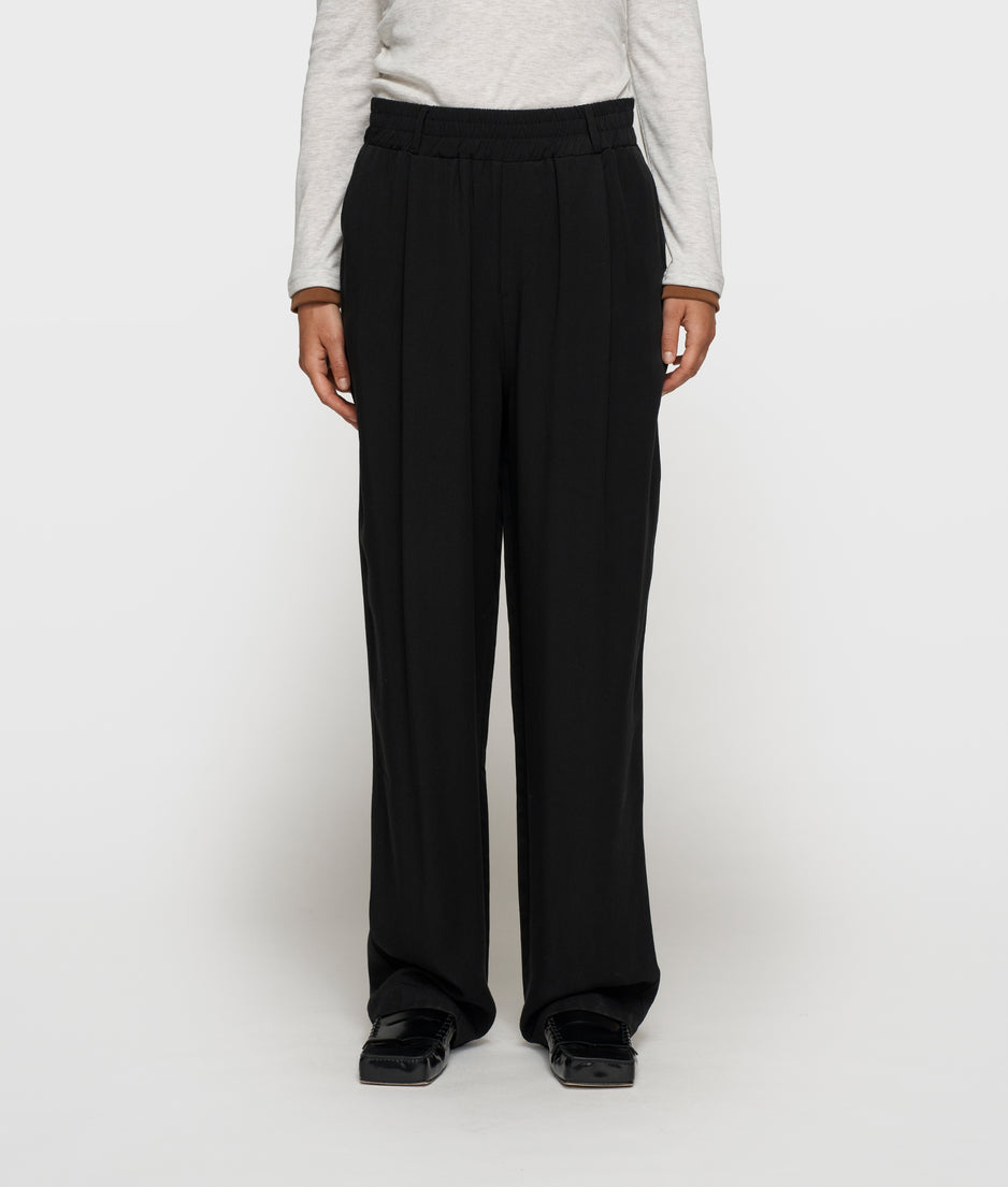 flowy pants lyocell | black