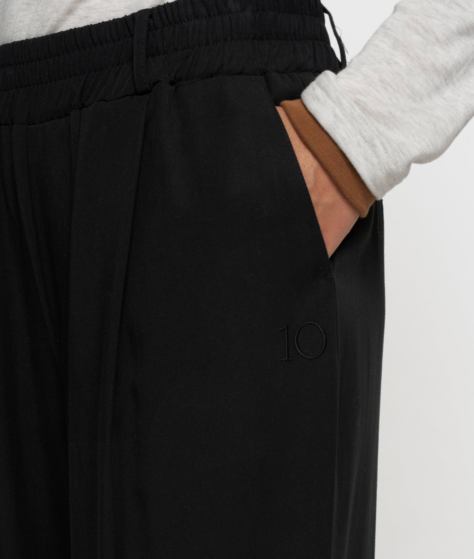 flowy pants lyocell | black