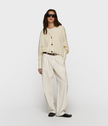 soft twill pants | ecru