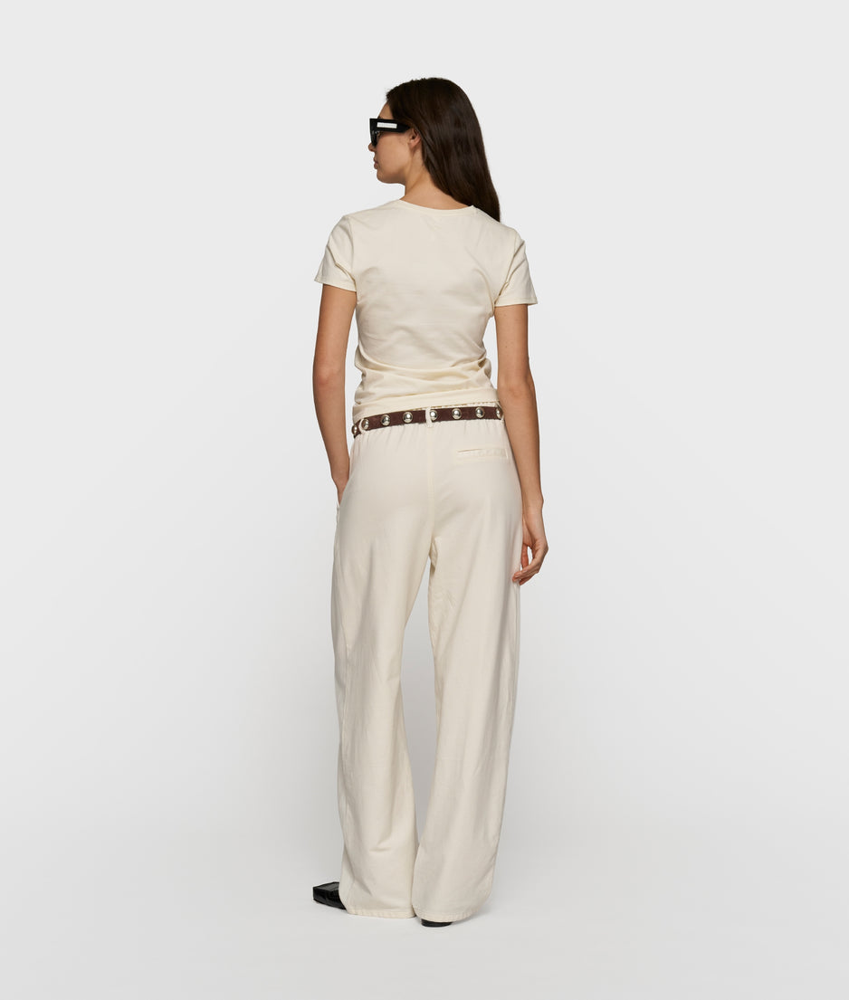 soft twill pants | ecru