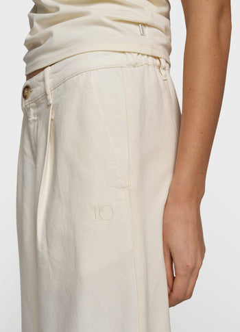 soft twill pants | ecru