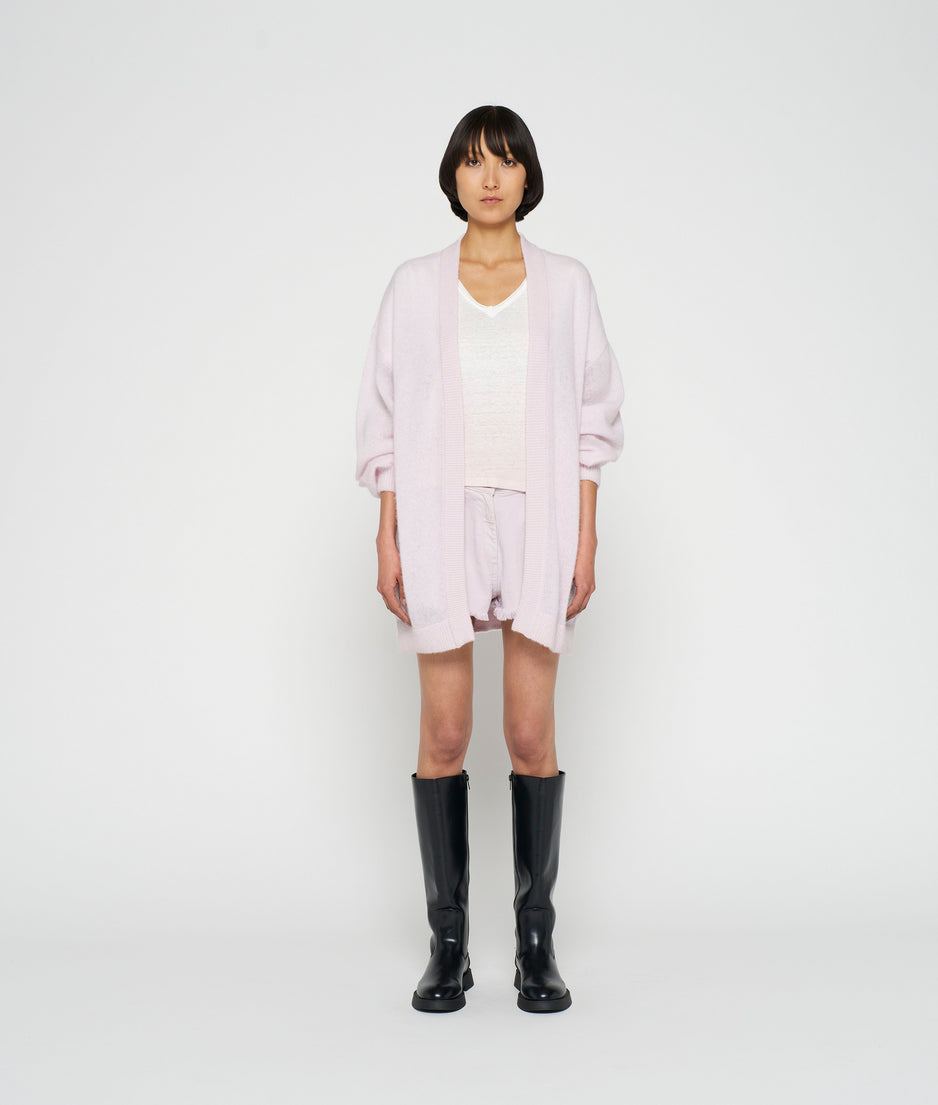 thin bomber knit | pale lilac