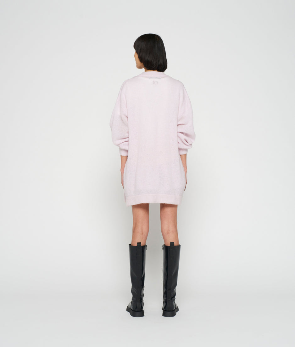thin bomber knit | pale lilac
