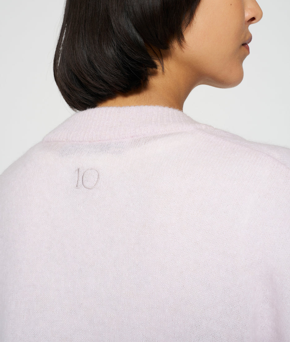 thin bomber knit | pale lilac