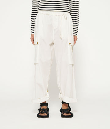 loose utility pants | ecru