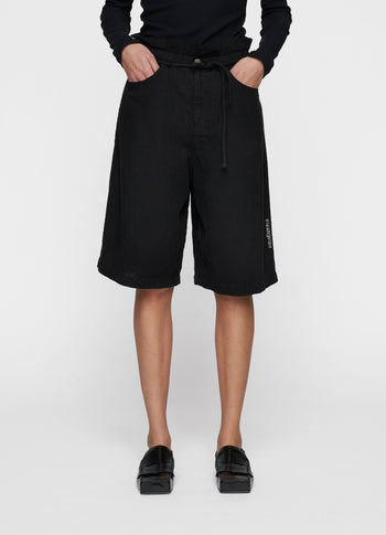 paperbag bermuda | black