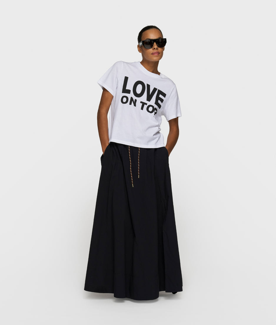skirt poplin | black