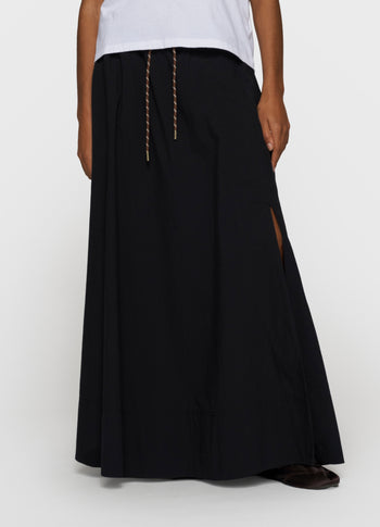 skirt poplin | black
