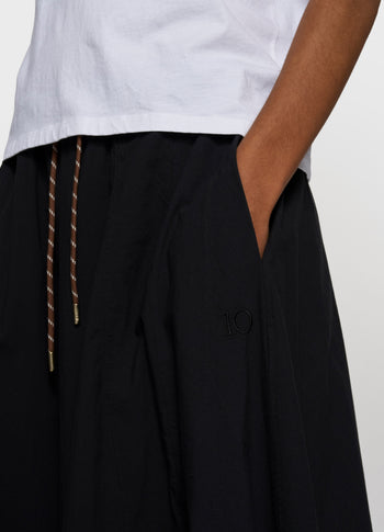 skirt poplin | black