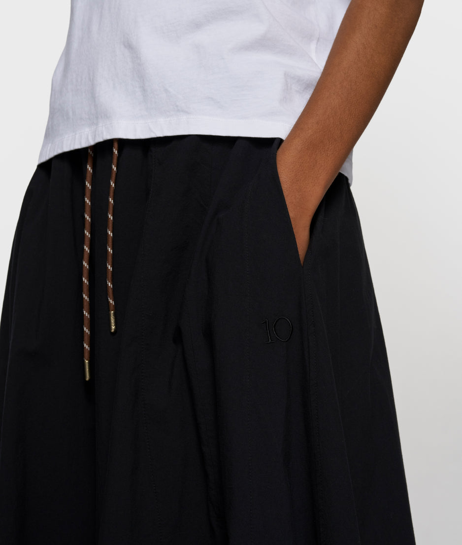 skirt poplin | black