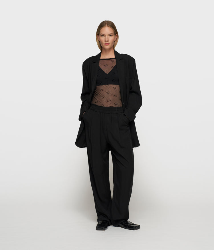 flowy pants lyocell | black