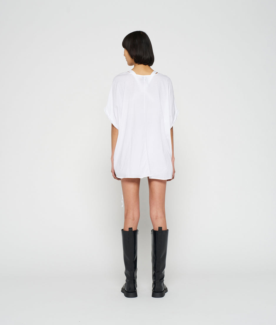 shortsleeve blouse voile | white