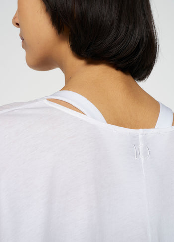 shortsleeve blouse voile | white