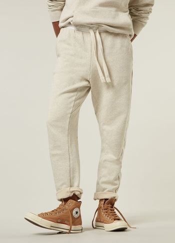THE STATEMENT JOGGER | soft white melee