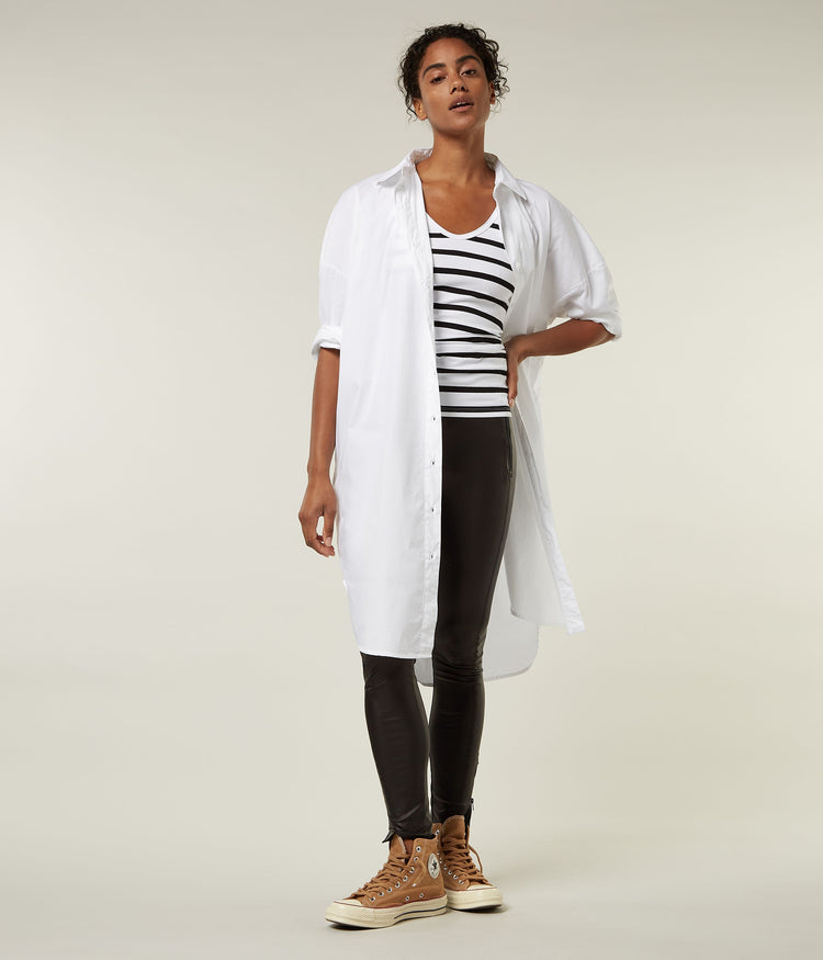 THE POPLIN SHIRT | white