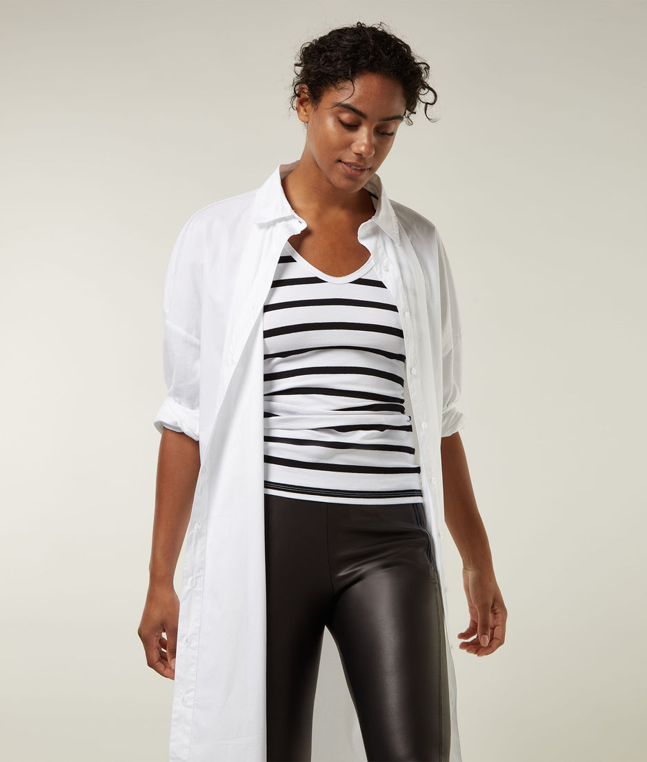 THE POPLIN SHIRT | white