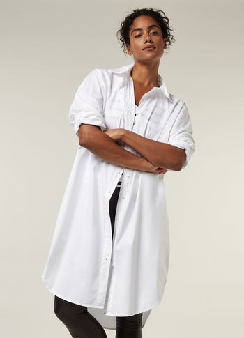 THE POPLIN SHIRT | white