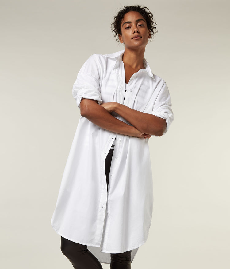 THE POPLIN SHIRT | white