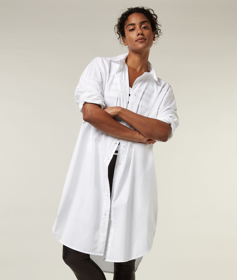 THE POPLIN SHIRT | white