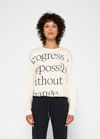 sweater tagline | cream