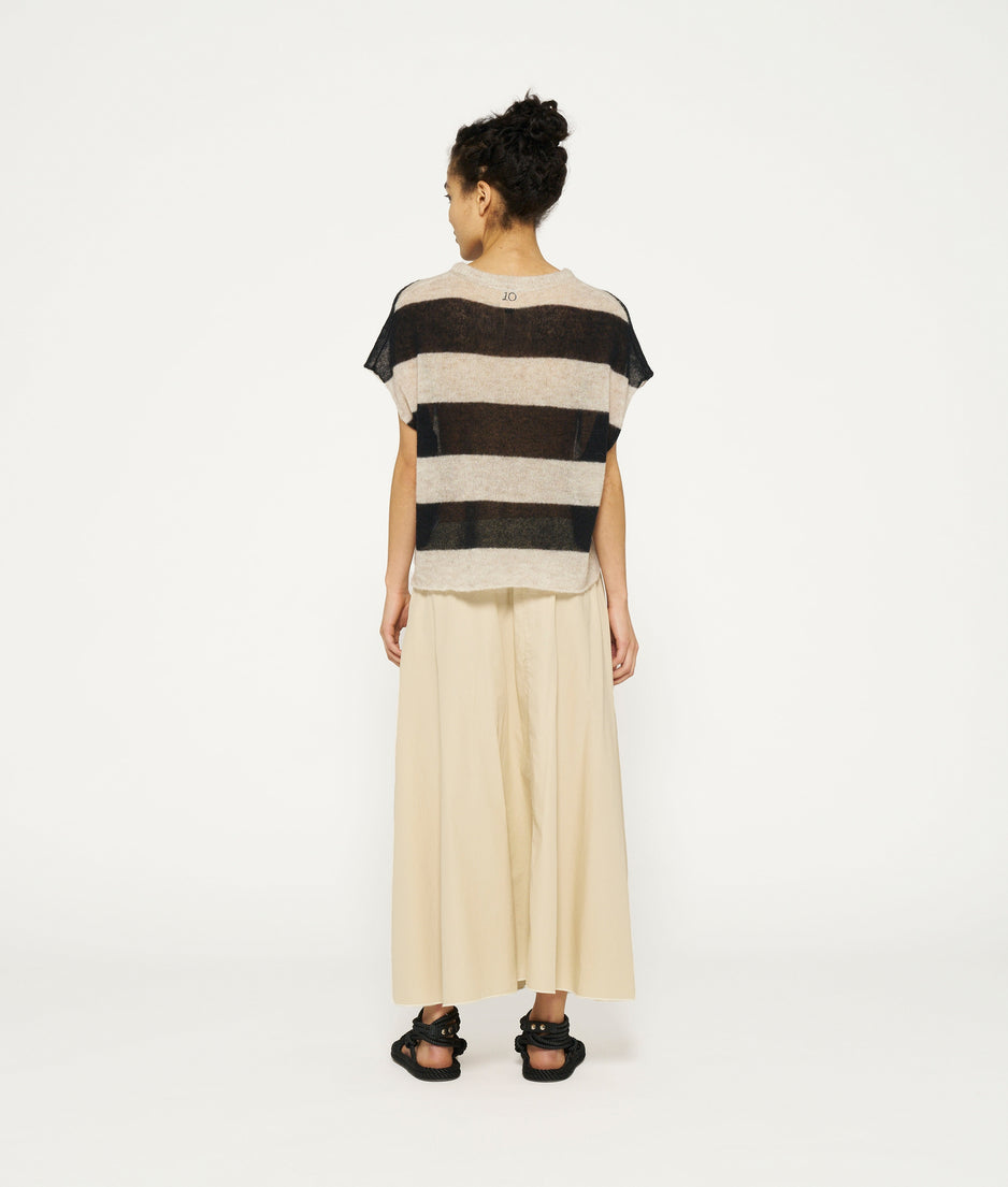 A-line maxi skirt | safari