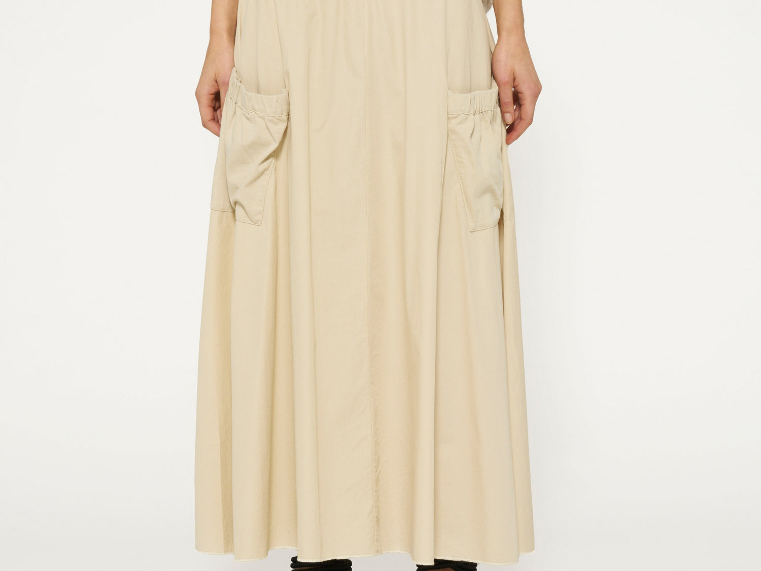 A-line maxi skirt | safari