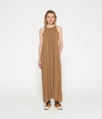 smoking dress | cedar brown