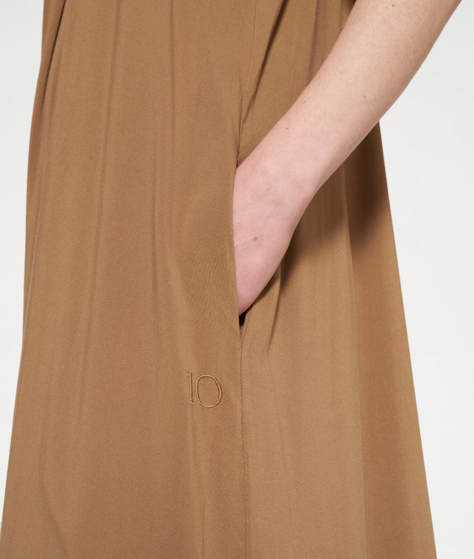 smoking dress | cedar brown