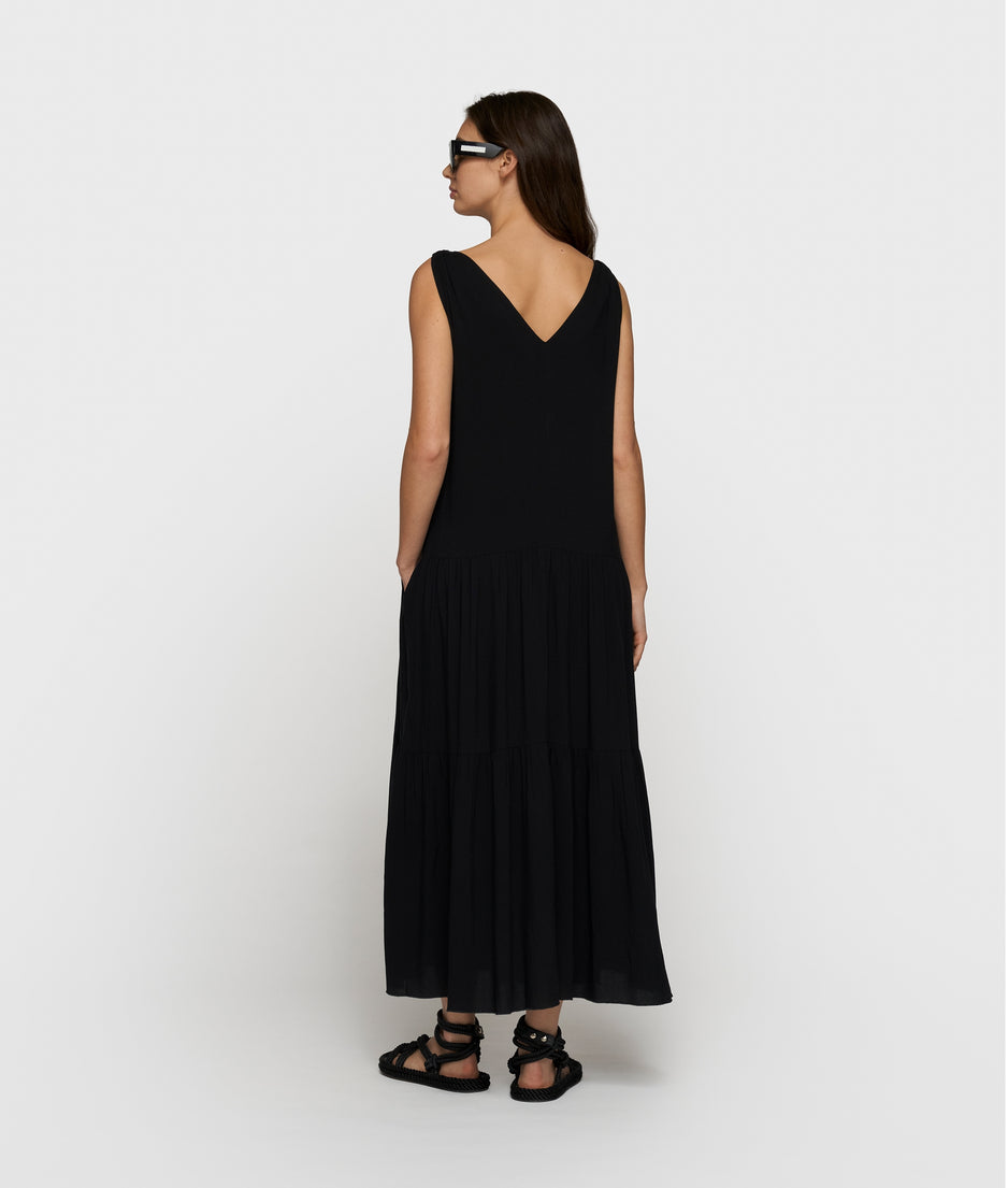 flowy maxi dress | black