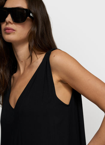flowy maxi dress | black
