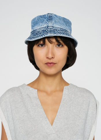 denim bucket hat | blue denim