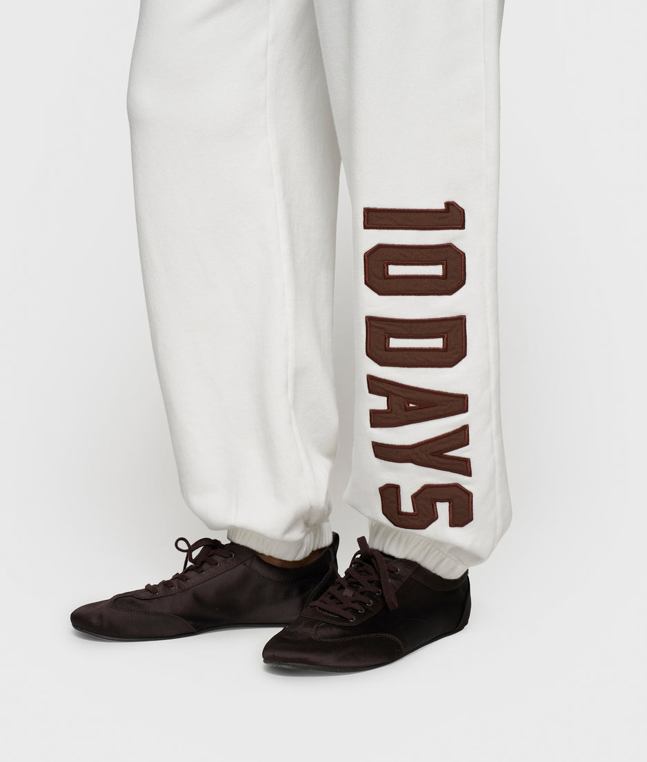 Bar jogger fleece | ecru