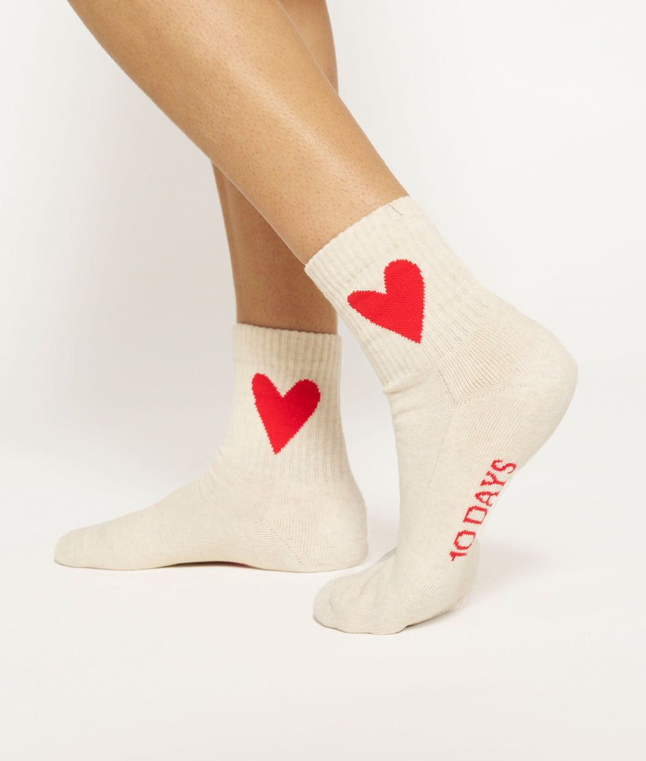 short socks 3-pack | poppy red