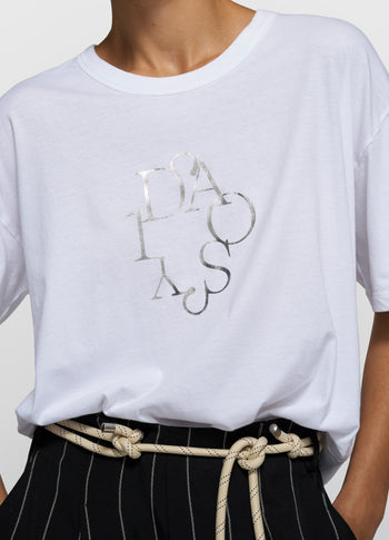 short sleeve tee curly 10 | white