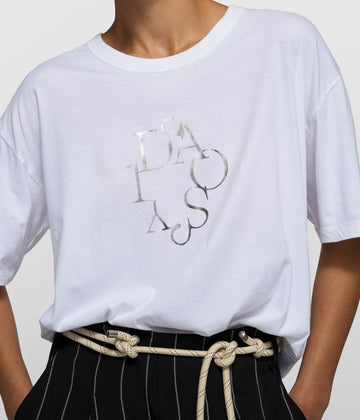 short sleeve tee curly 10 | white