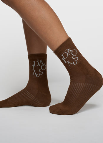 socks curly 10 | dark truffle