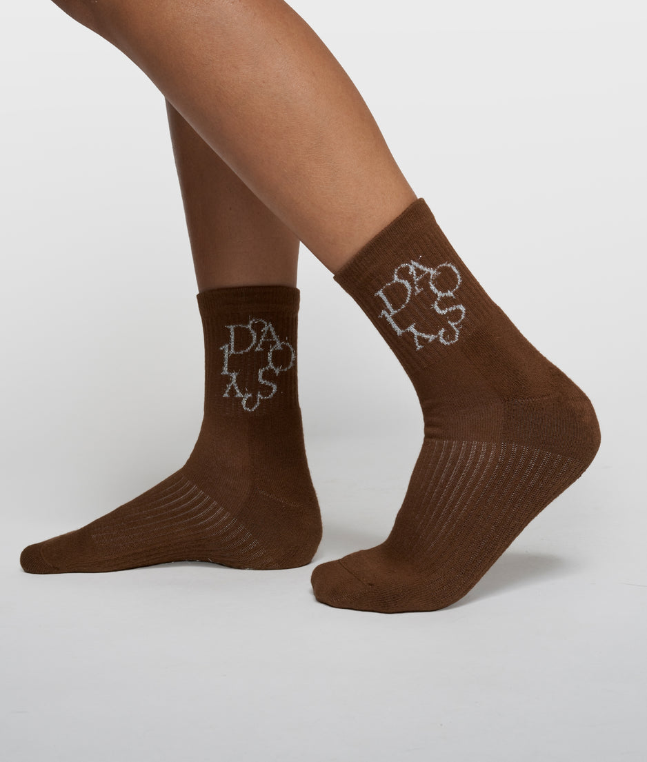 socks curly 10 | dark truffle
