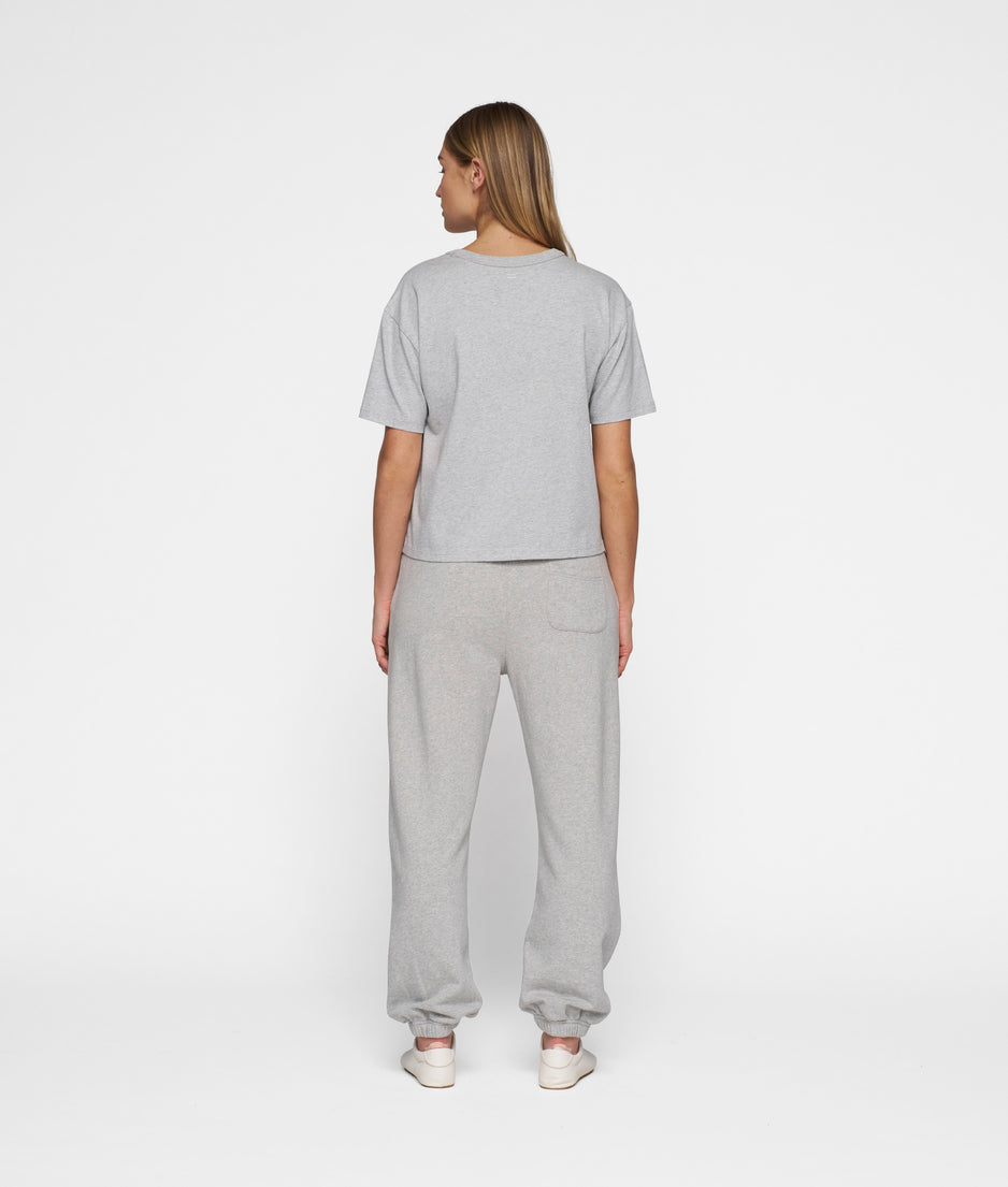 short sleeve tee logo | light grey melee