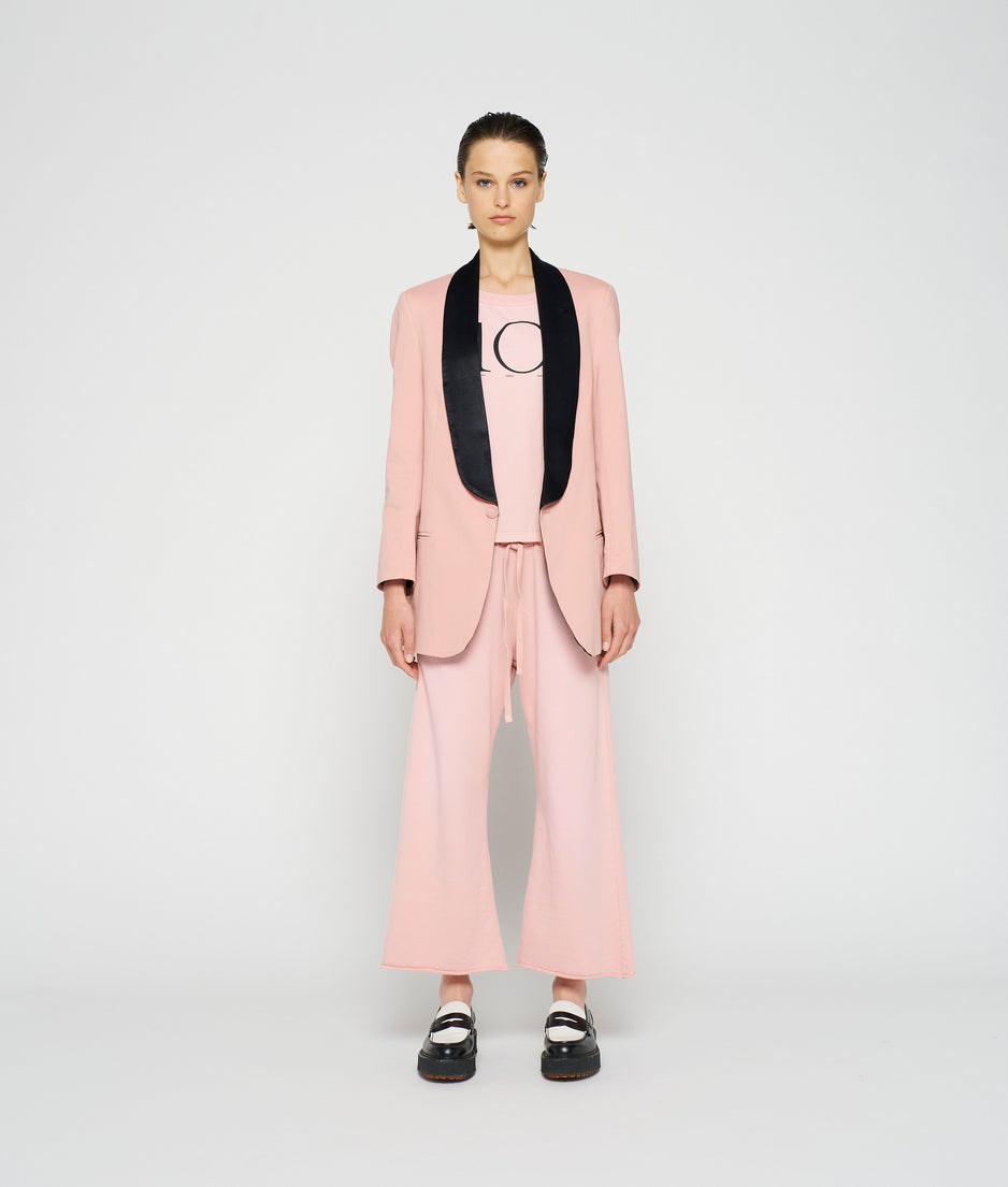 smoking blazer | dusty peach