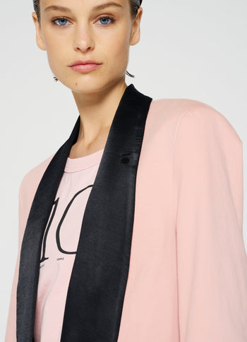 smoking blazer | dusty peach