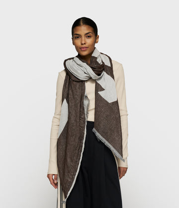 scarf 10DAYS | ecru